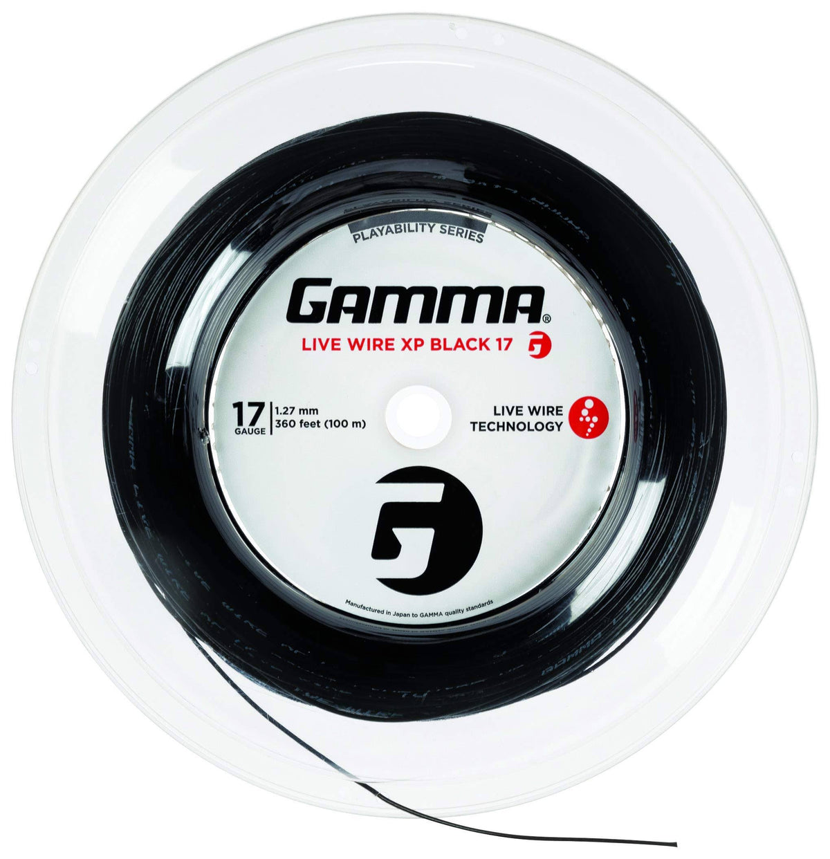 Black 17g Tennis String Reel K133647