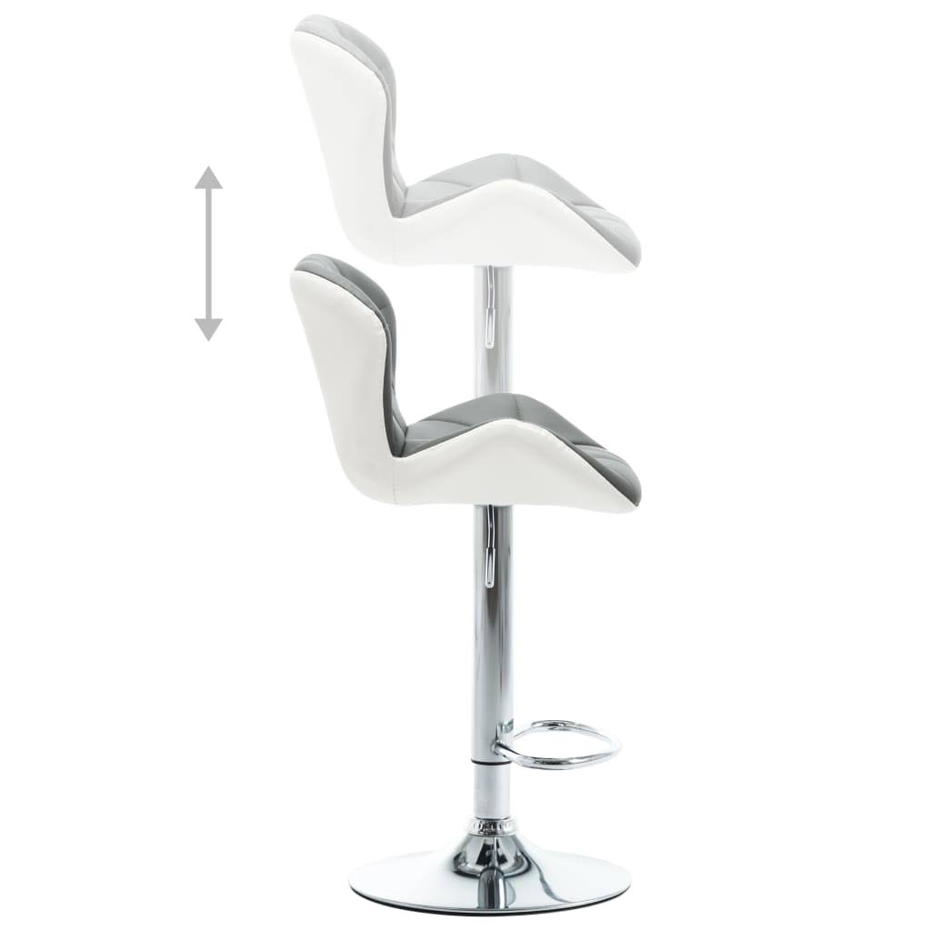 Gray Faux Leather Bar Stool B265