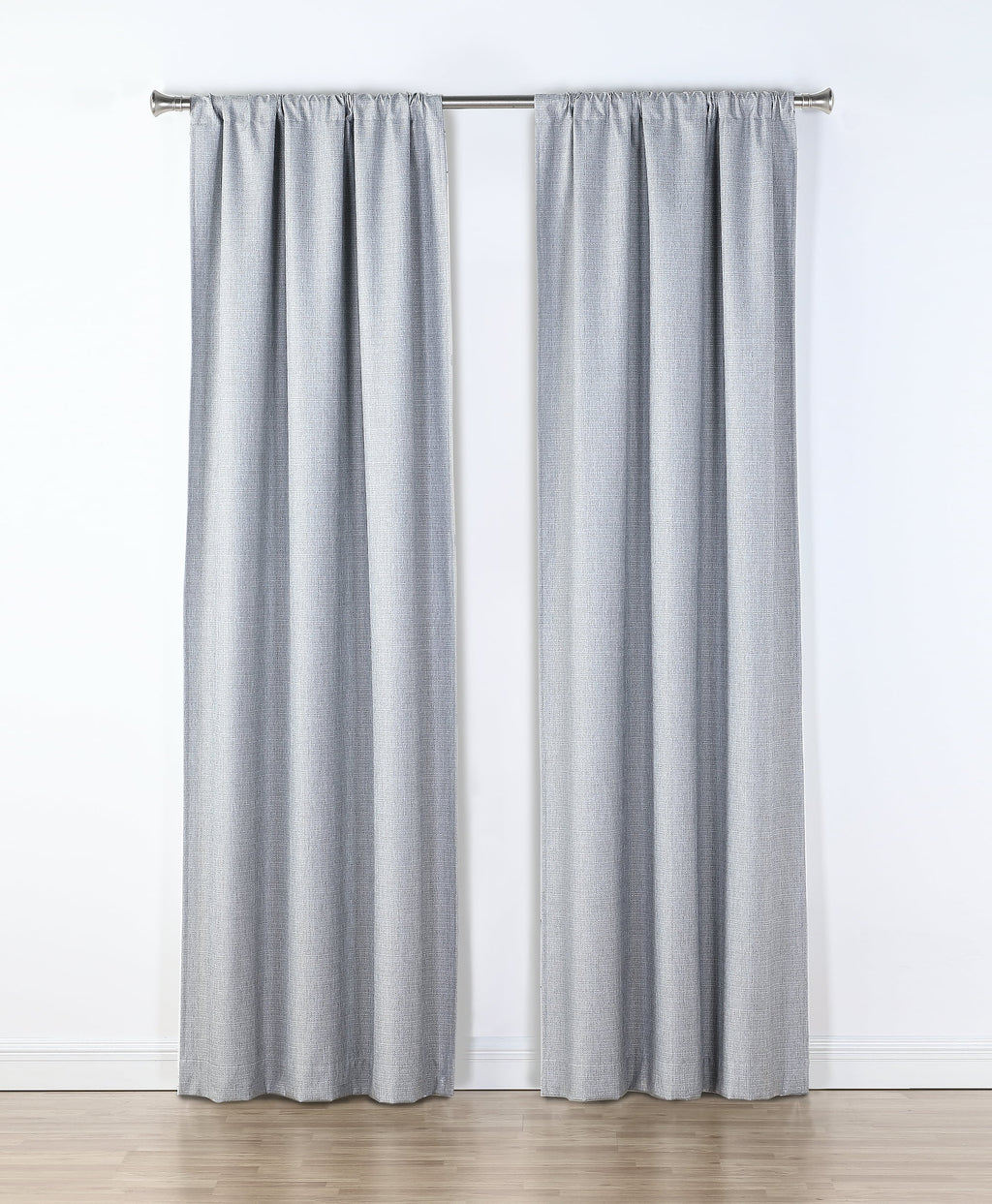 Textured Blackout Curtains 2 Pack Panel Set, Gray, 40"x84" F405