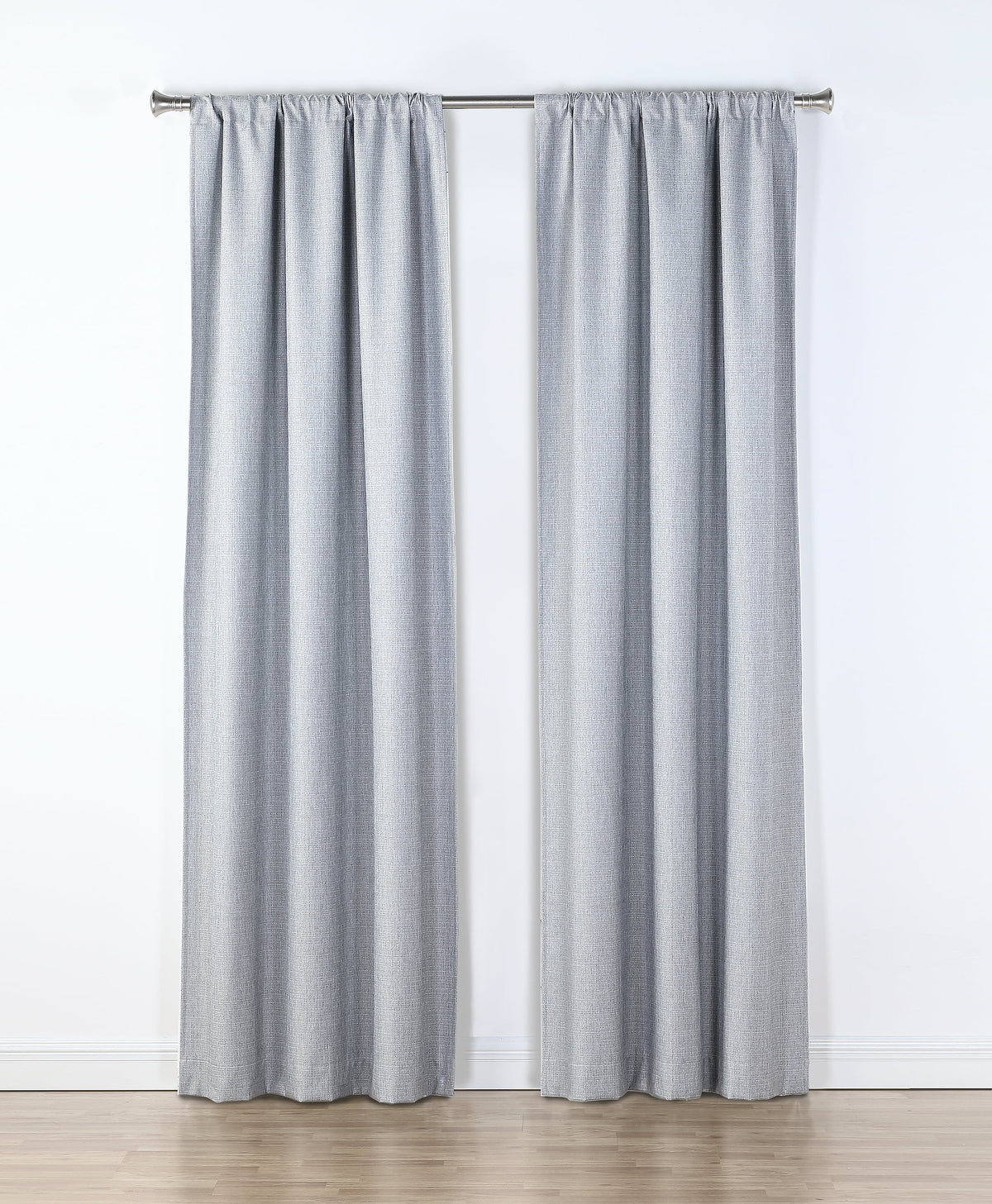 Textured Blackout Curtains 2 Pack Panel Set, Gray, 40"x84" F405