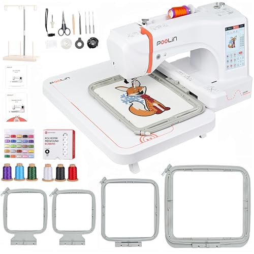 7.9x11 Inch Large Hoop Computerized Touchscreen Embroidery Machine X910