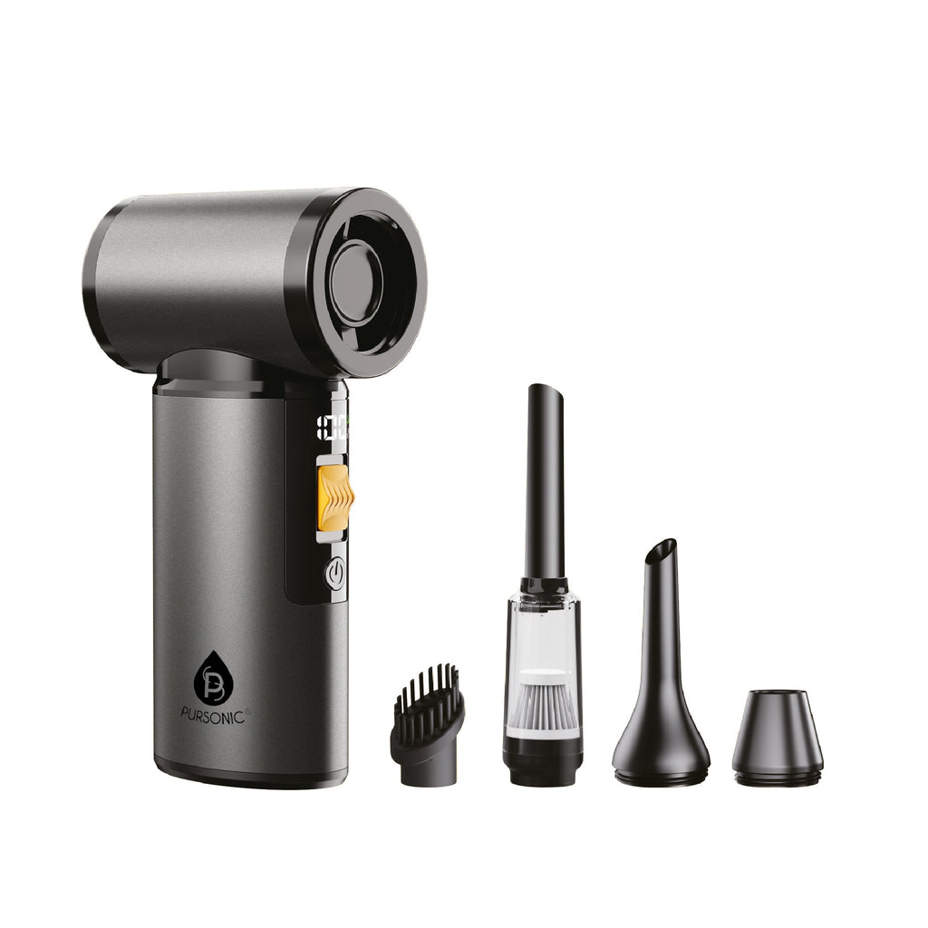 Cordless Multi-Function Turbo Air Blower & Vacuum With 130,000 RPM for Fast & Deep Cleaning