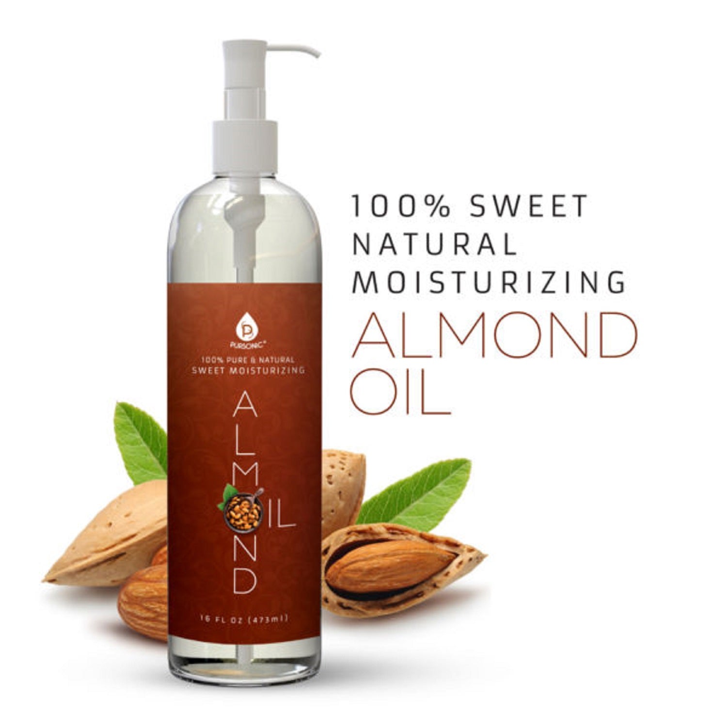Cold-Pressed 100% Pure Castor Oil & 100% Natural Sweet Almond Oil