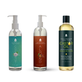 Pursonic Natural Beauty Trio: Fractionated Coconut, Sweet Almond & Castor Oil