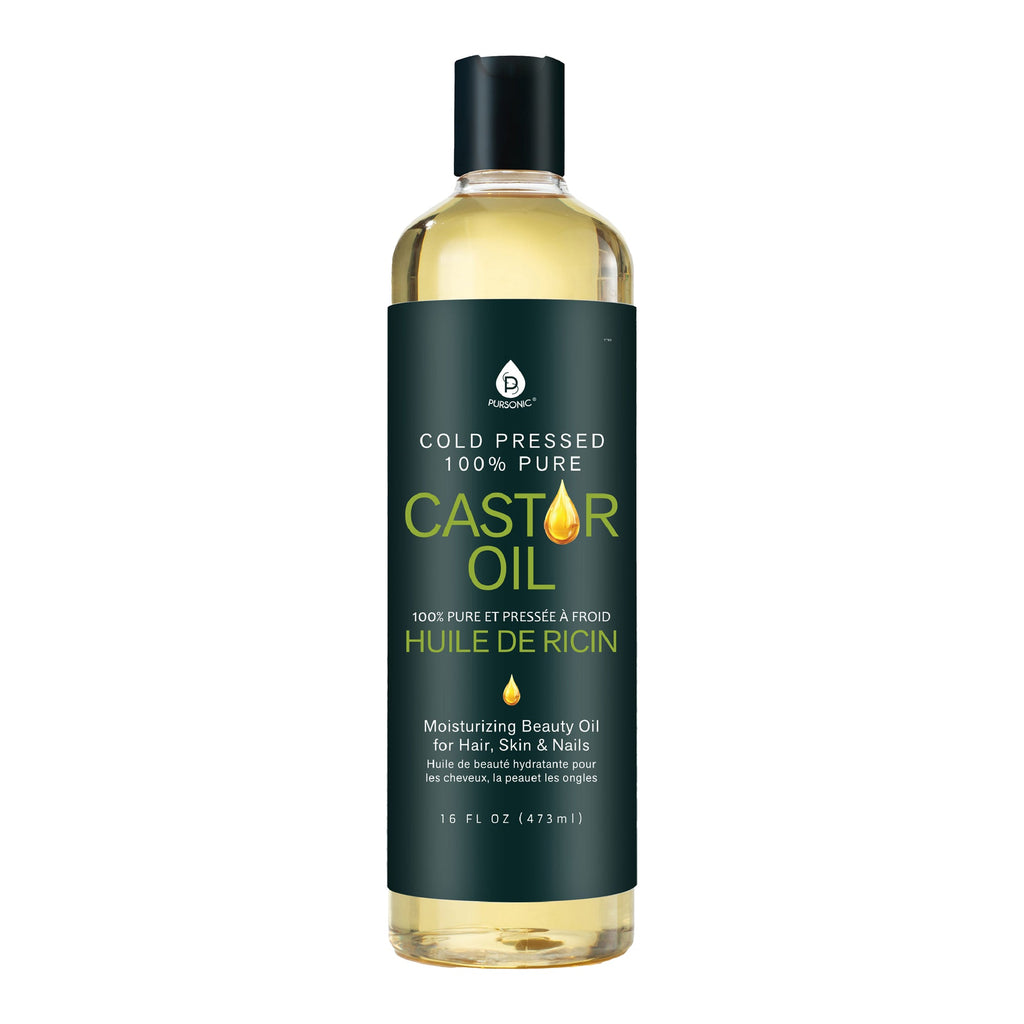 Pursonic Natural Beauty Trio: Fractionated Coconut, Sweet Almond & Castor Oil