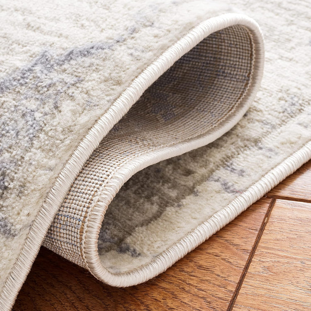 9' x 12' Ivory & Beige Area Rug D248