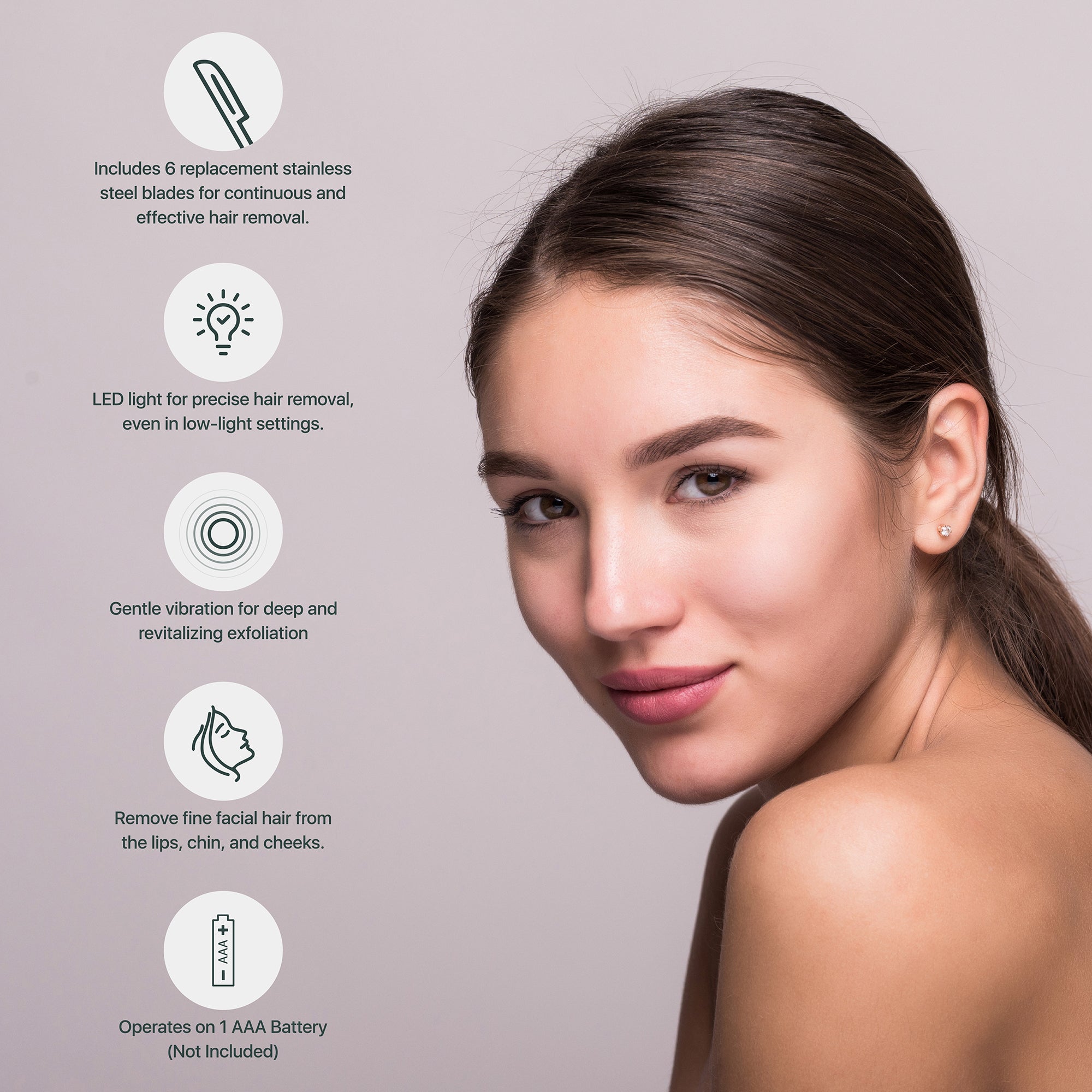 Glow-Up Trio: Micro Needle Derma Roller, Precision Dermaplaning Tool, & Clean Facial Towels
