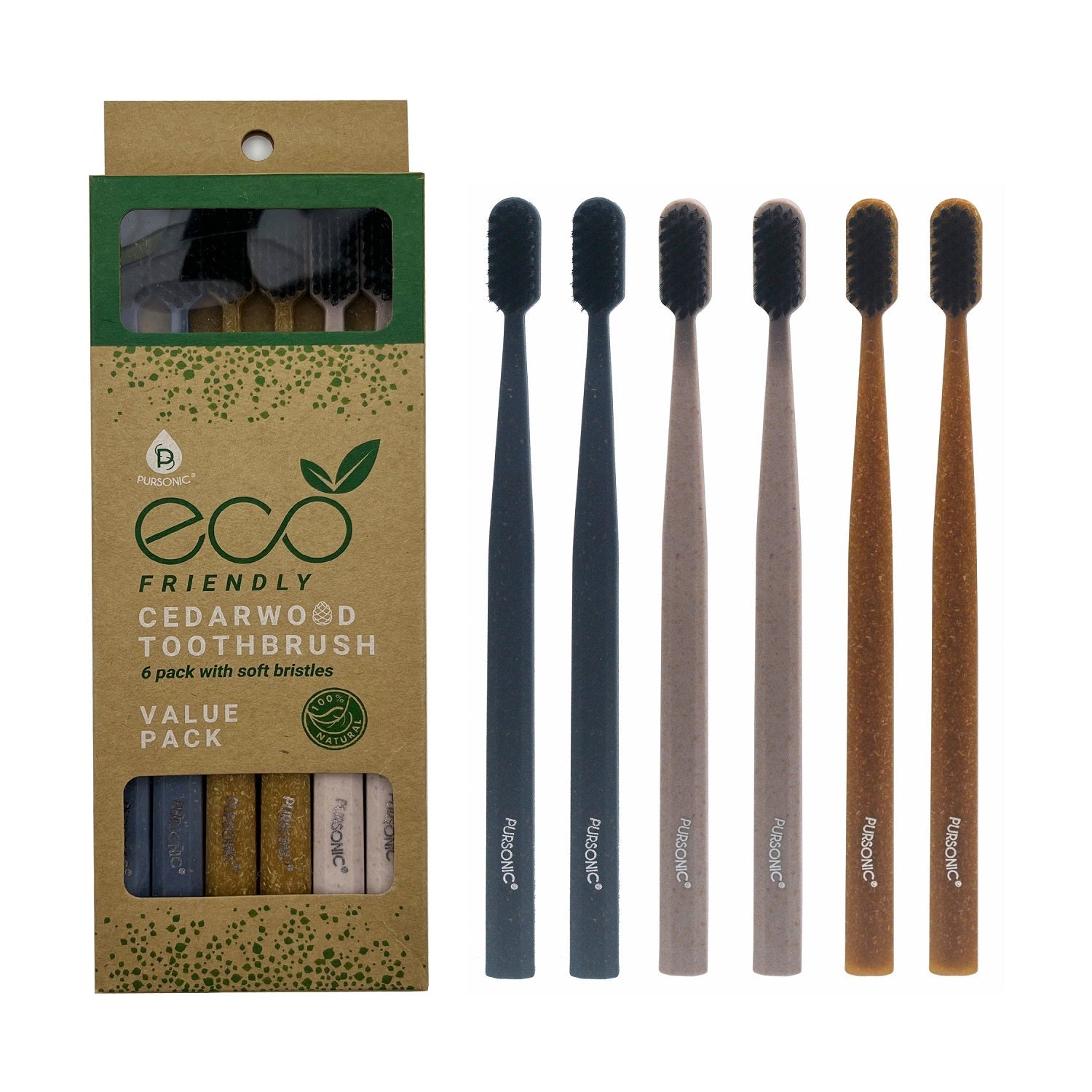 Elevate Your Smile: Natural Cedarwood Toothbrushes (6-Pack) & V34 Whitening Serum Bundle