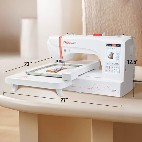 7.9x11 Inch Large Hoop Computerized Touchscreen Embroidery Machine X910
