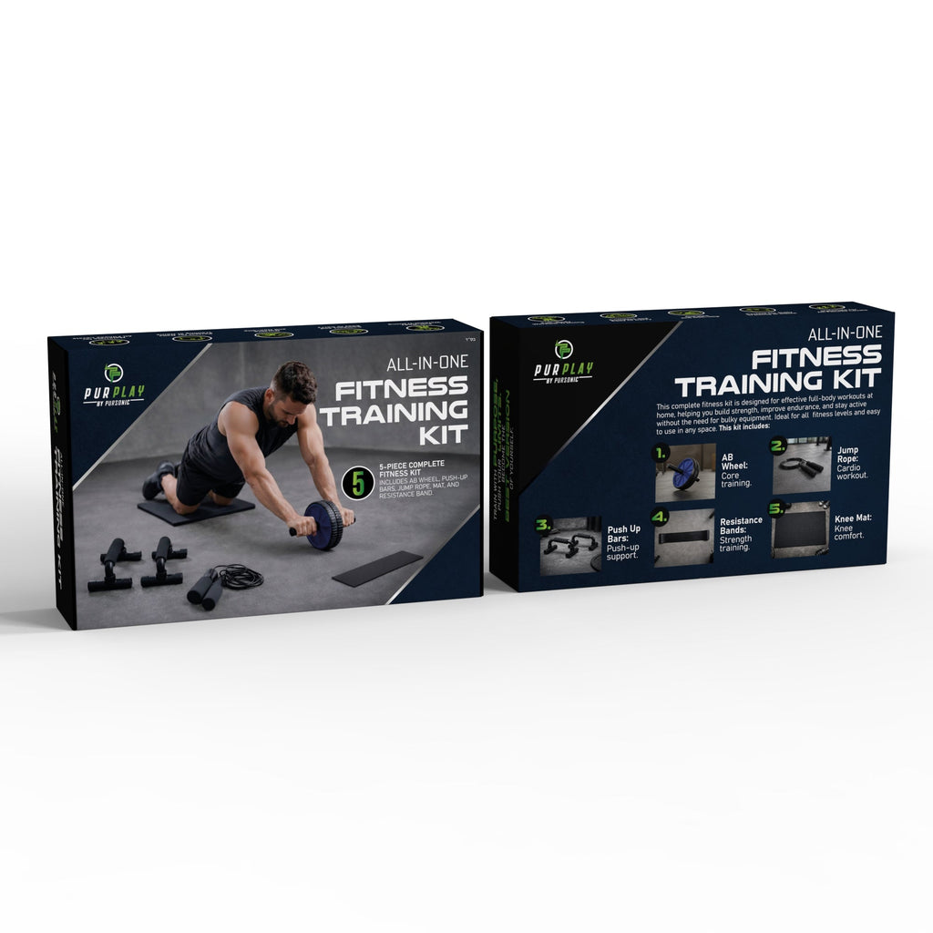 Complete 5-Piece Home Workout Set for Strength, Cardio & Core Training