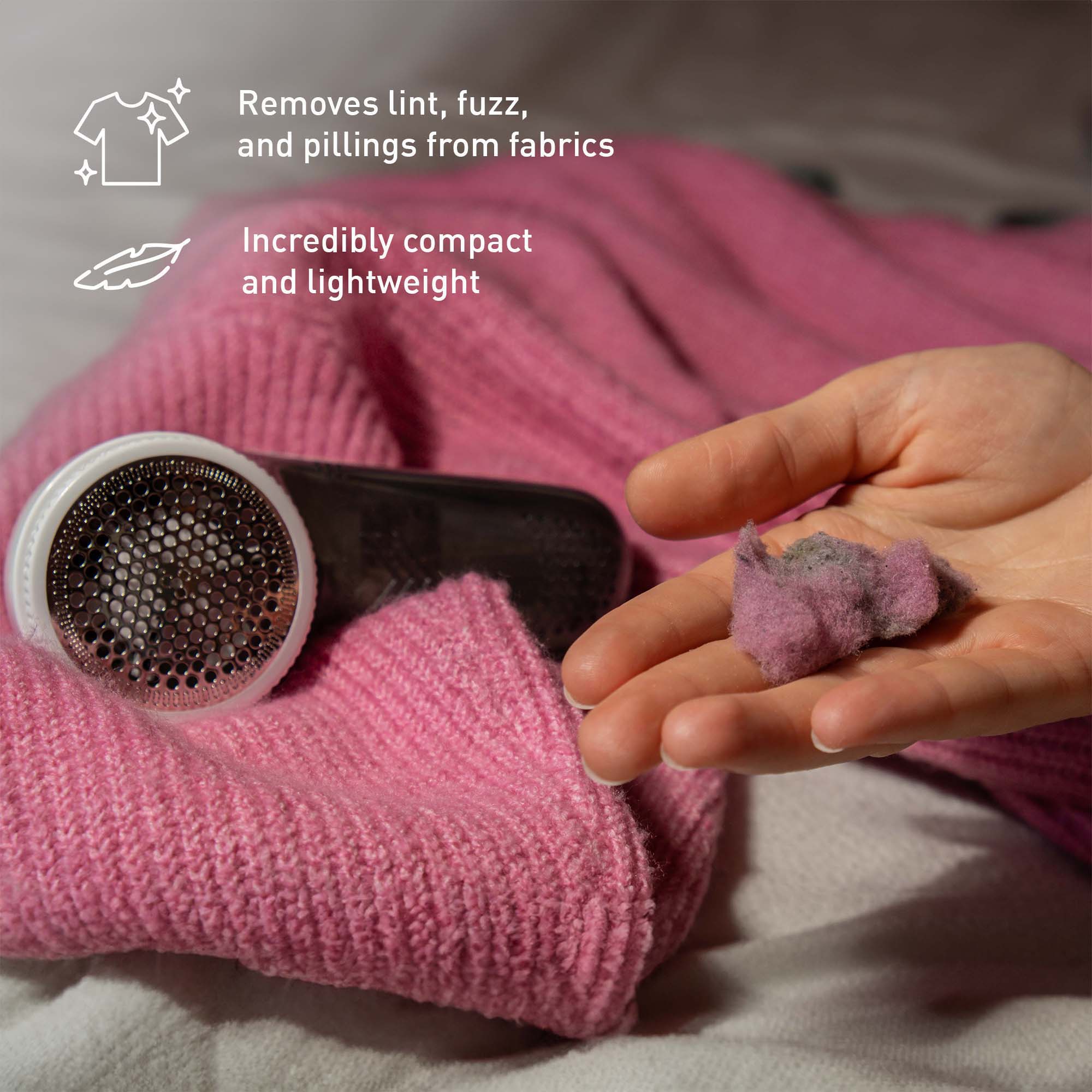 Home & Travel Essentials: 2-in-1 Mini Vacuum, Lint Remover & Portable Iron