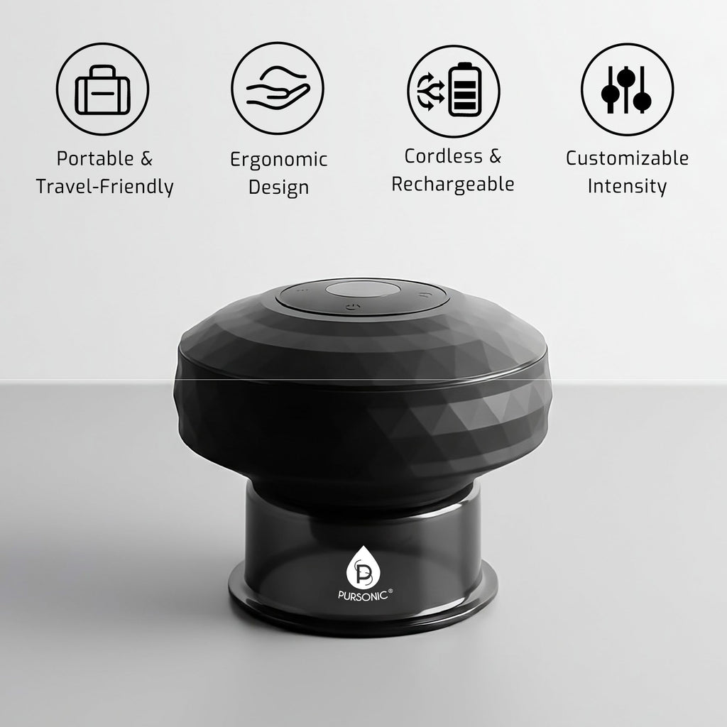 3-Speed Massage Gun & Rechargeable Cupping Therapy Device