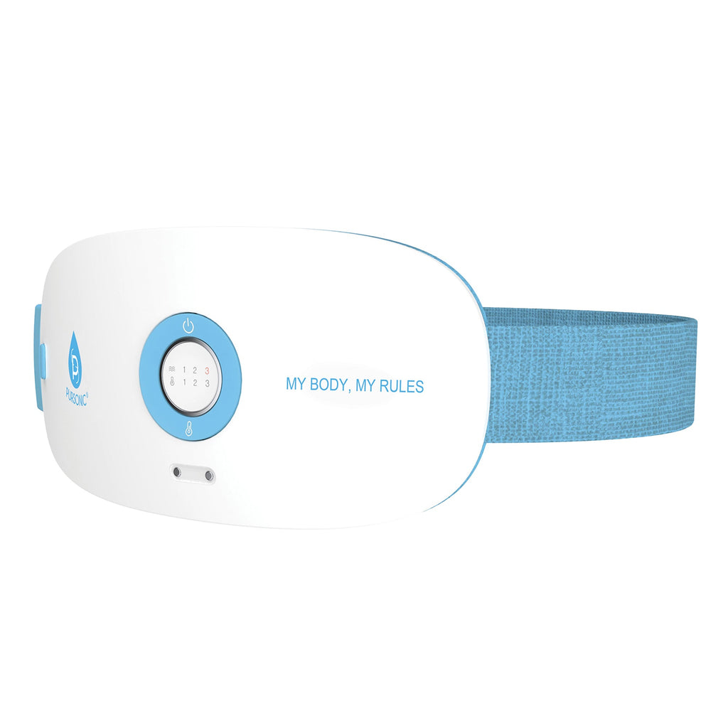 Stomach & Back Massager, 3 Vibration Levels, 3 Heat Settings & USB Rechargeable