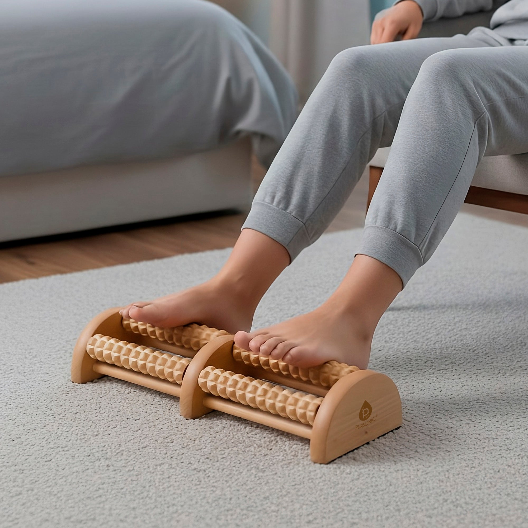 The Ultimate Relaxation Trio: Wooden Foot Massager, Collapsible Wireless Footbath, & Portable Handheld Massager