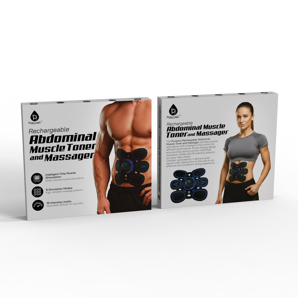Pursonic Rechargeable Abdominal Muscle Toner & Massager