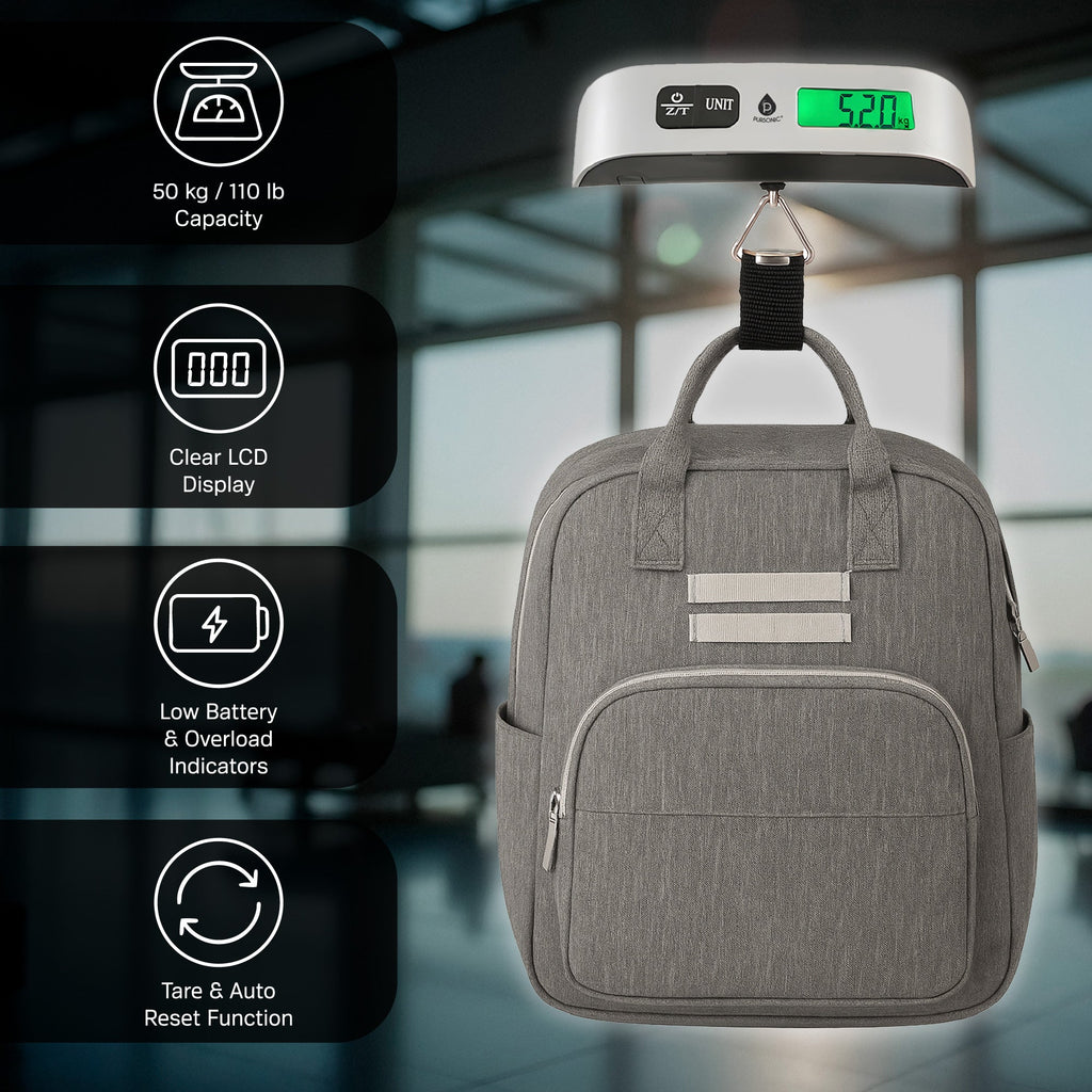 The Savvy Traveler’s Essential Trio: Pursonic Electronic Luggage Scale, Memory Foam Travel Pillow, and Ultra-Compact Wireless Power Bank