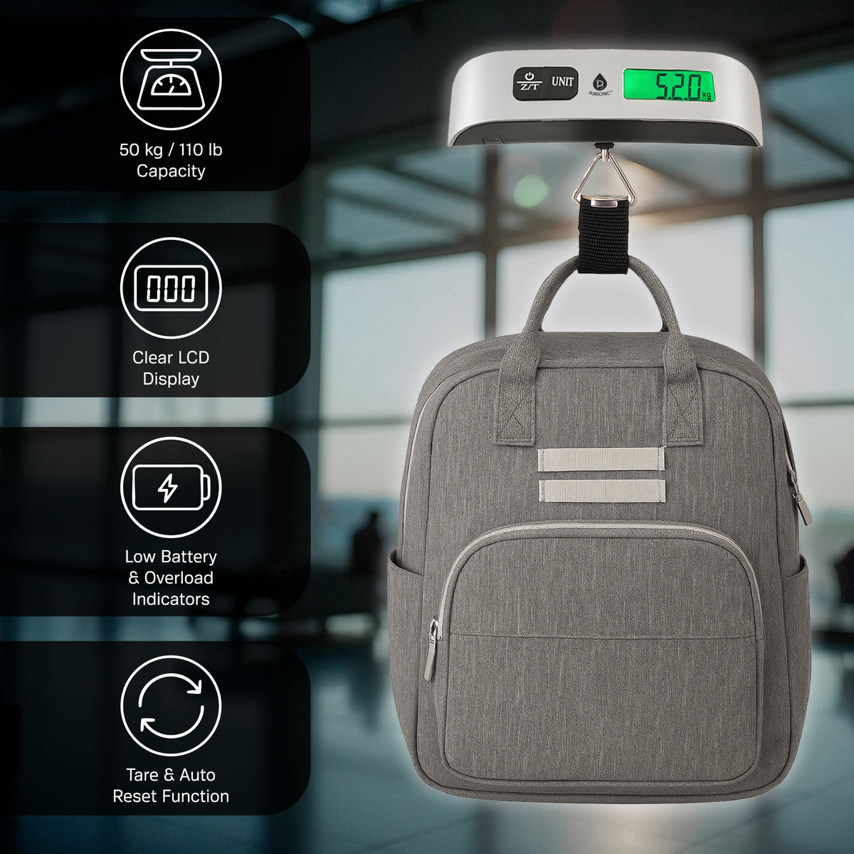 The Savvy Traveler’s Essential Trio: Pursonic Electronic Luggage Scale, Memory Foam Travel Pillow, and Ultra-Compact Wireless Power Bank