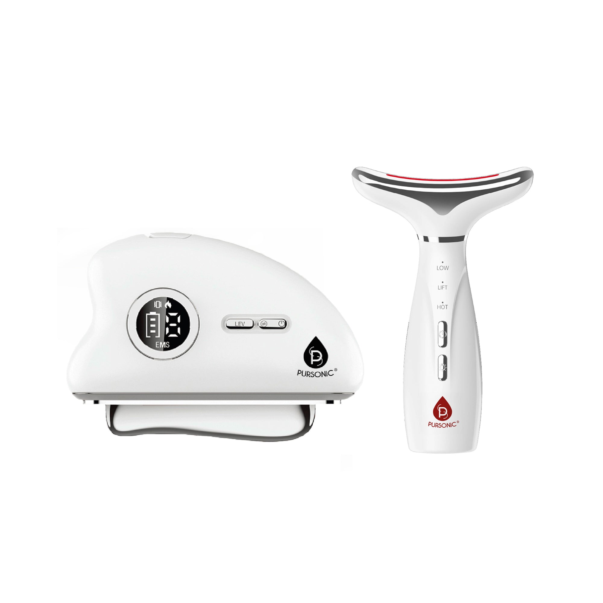 Pursonic 7-in-1 LED Light Therapy Beauty Device & Sculpting Wand