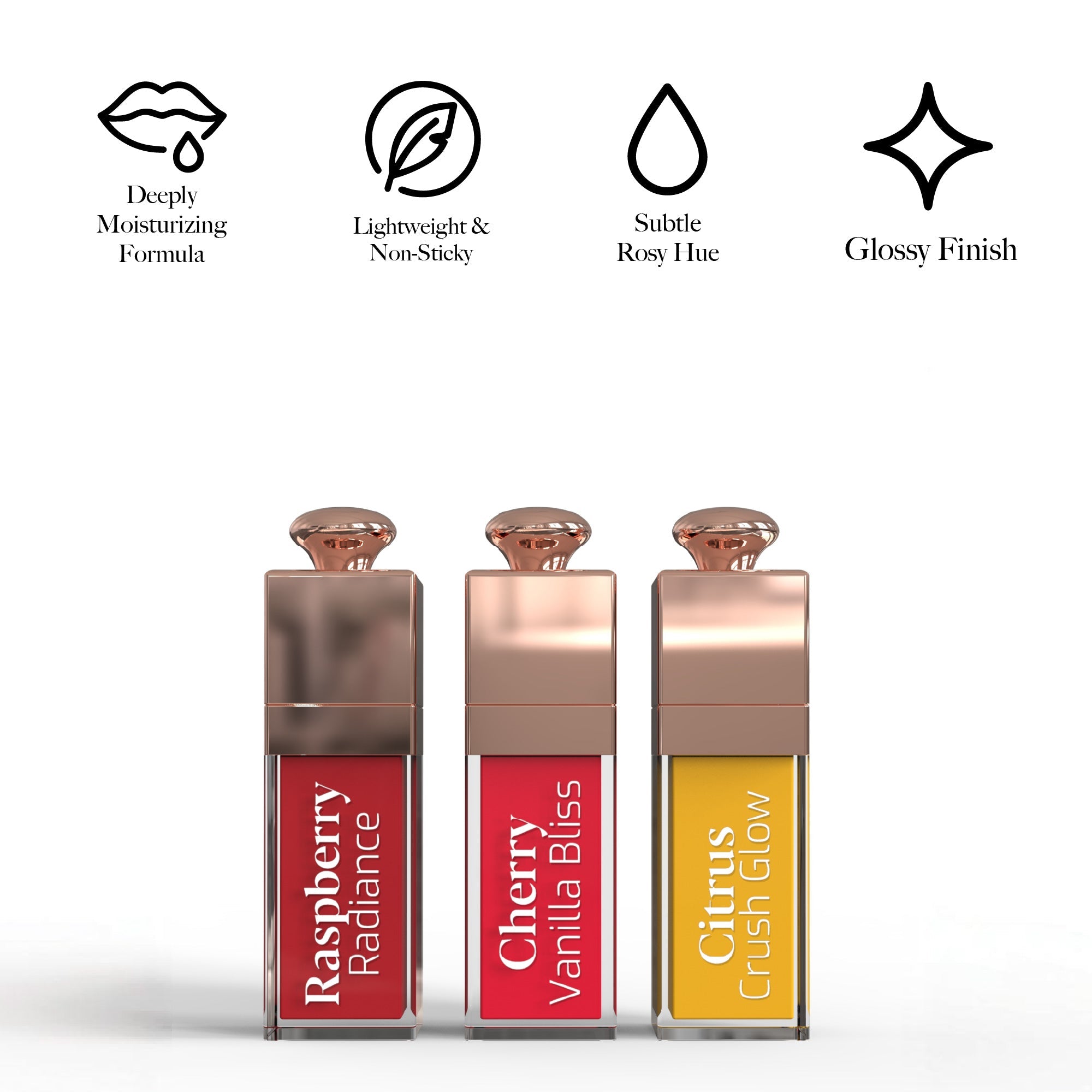 Ultimate Glow Collection: Nourishing Lip Oils, Overnight Lip Mask, Anti-Aging Serum Set & Hyaluronic 7-Day Treatment