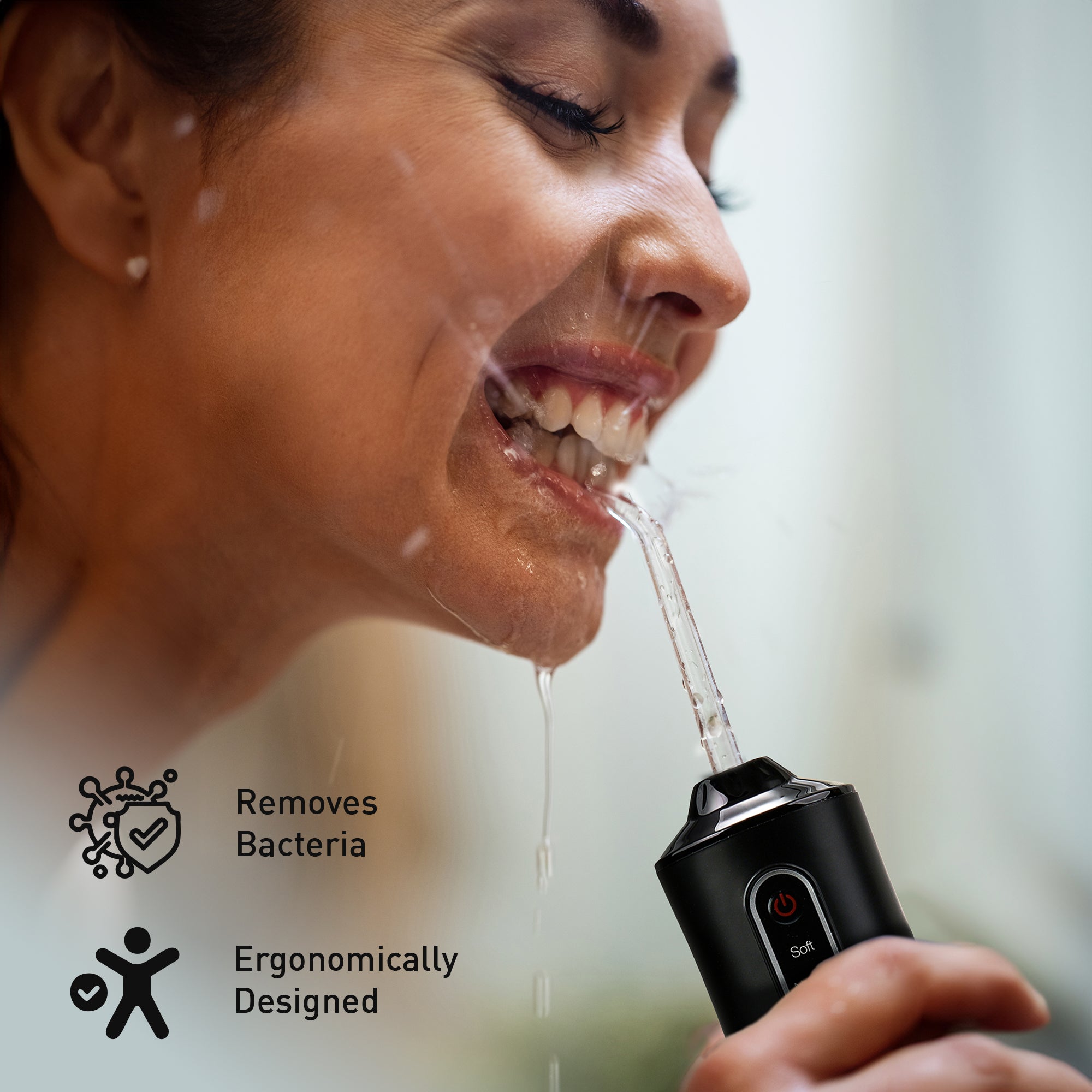 Rechargeable Water Flosser – 3 Modes for a Deep, Gentle Clean