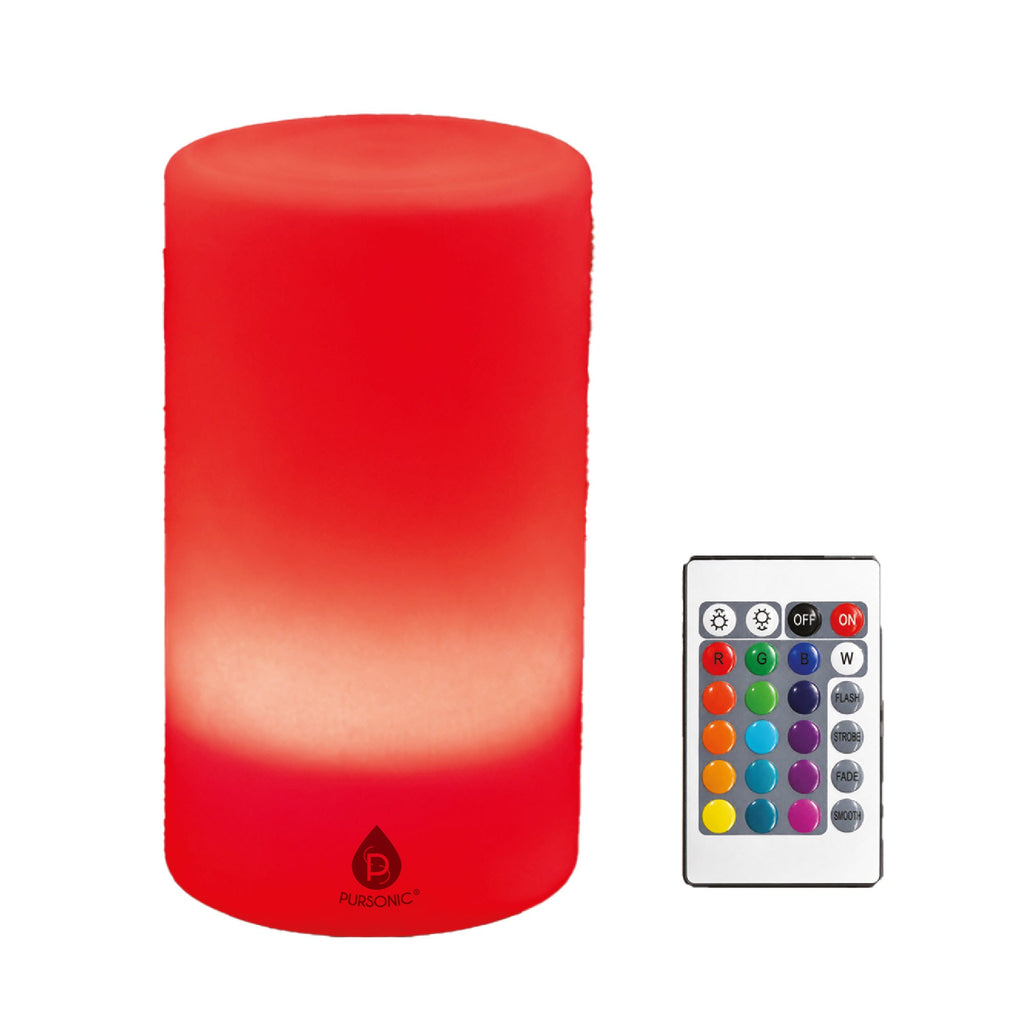 670nm Red Light Therapy Lamp with 12 Color LED Modes, Remote Control & Rechargeable Battery