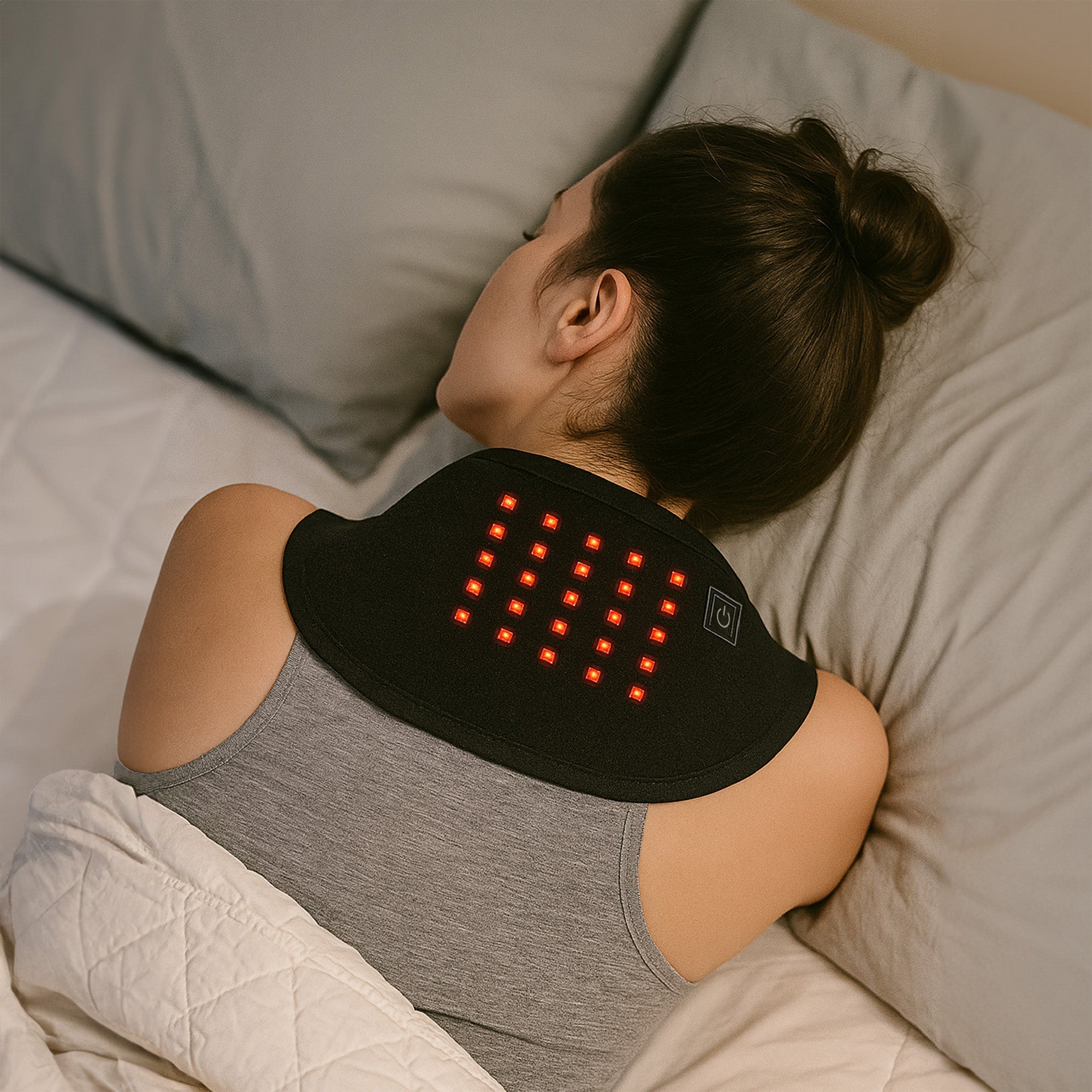 Total Neck & Face Rejuvenation: Pursonic Red Light Therapy Neck Wrap & 7-in-1 Sculpting Wand