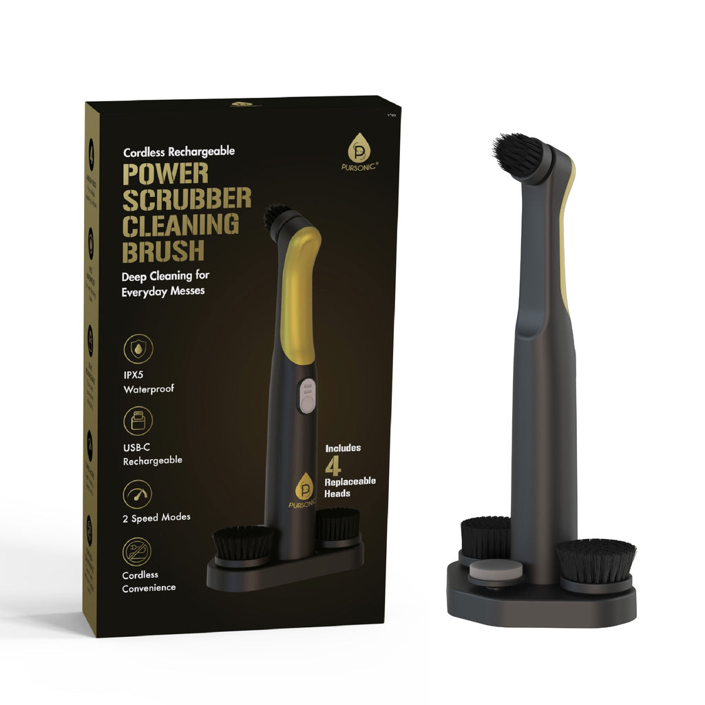 Pursonic Cordless Rechargeable Power Scrubber Cleaning Brush