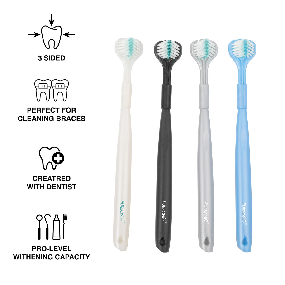 USB Rechargeable Water Flosser & 3D Advanced Tech Toothbrush Set
