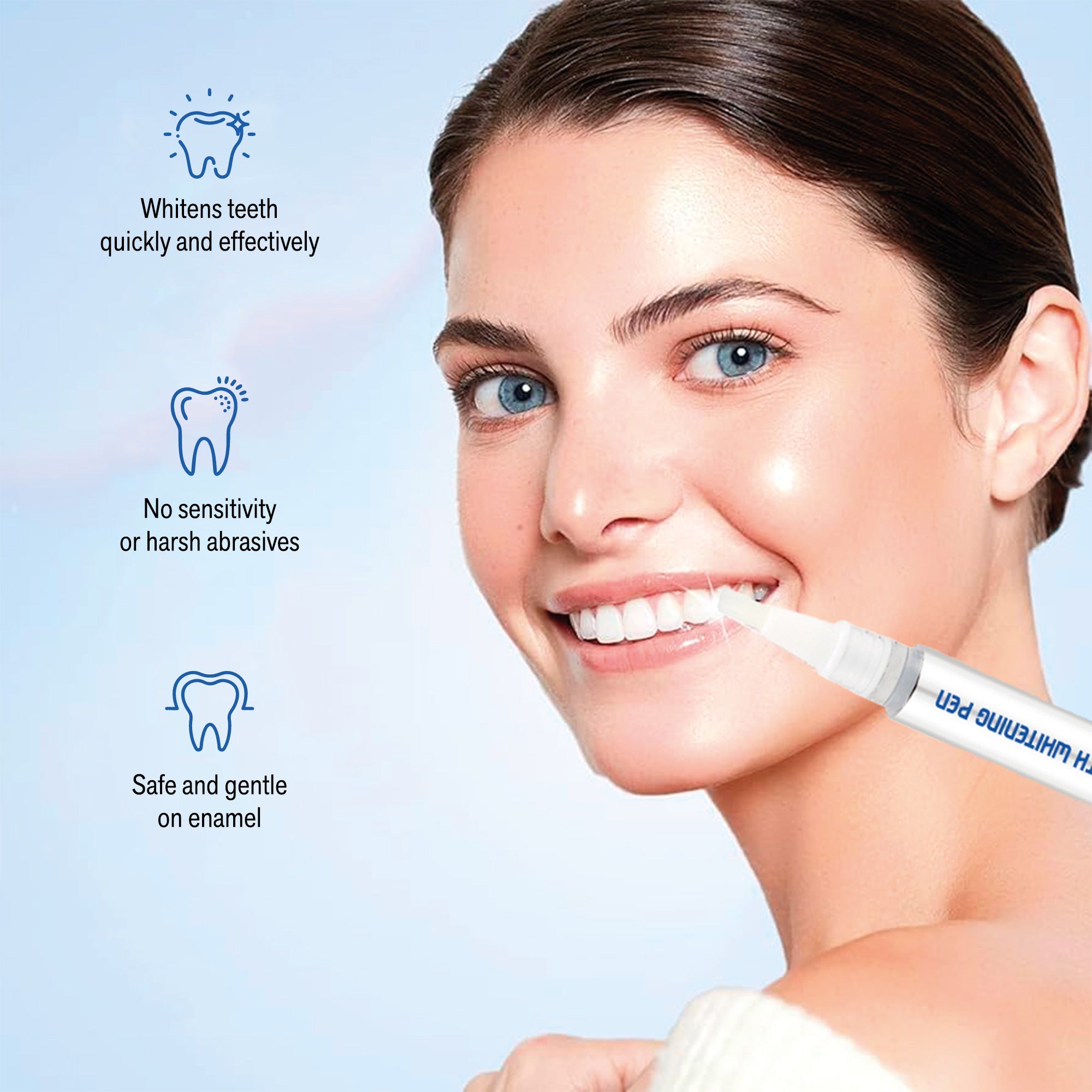 The Ultimate Smile Radiance Kit: Professional Teeth Whitening Strips, Pursonic Whitening Pens & Stainless Steel Tongue Cleaners