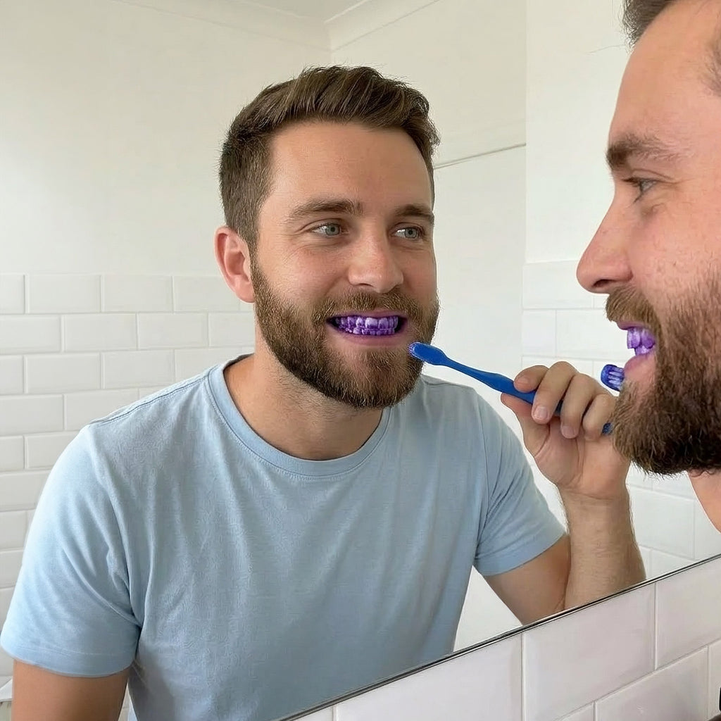 Elevate Your Smile: Natural Cedarwood Toothbrushes (6-Pack) & V34 Whitening Serum Bundle