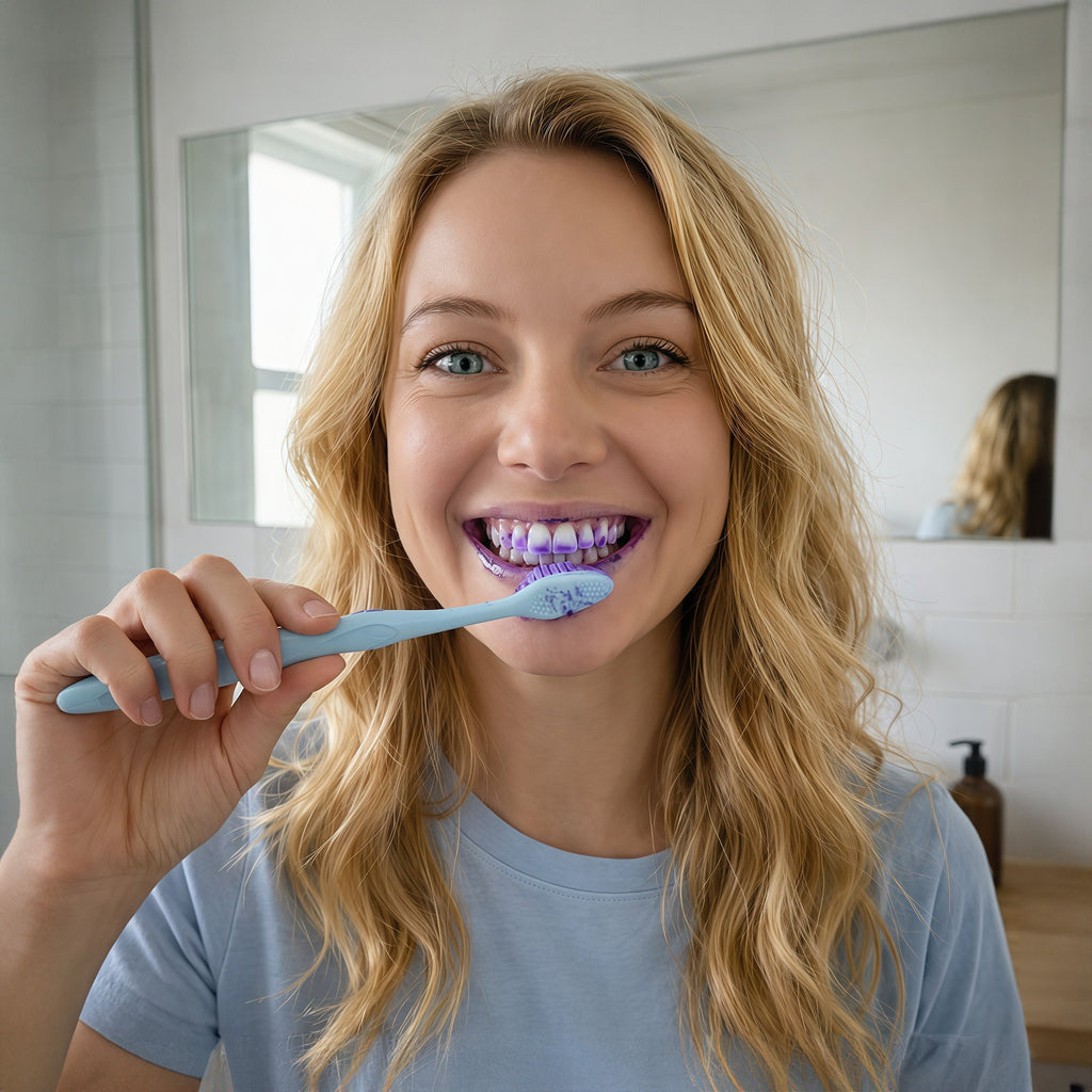 Elevate Your Smile: Natural Cedarwood Toothbrushes (6-Pack) & V34 Whitening Serum Bundle