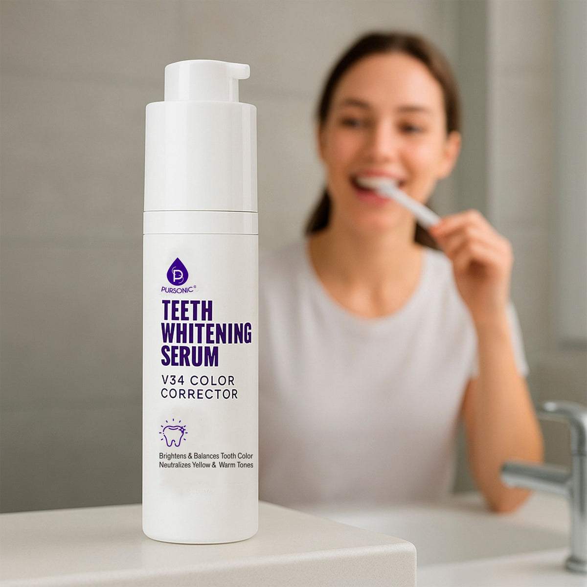Elevate Your Smile: Natural Cedarwood Toothbrushes (6-Pack) & V34 Whitening Serum Bundle