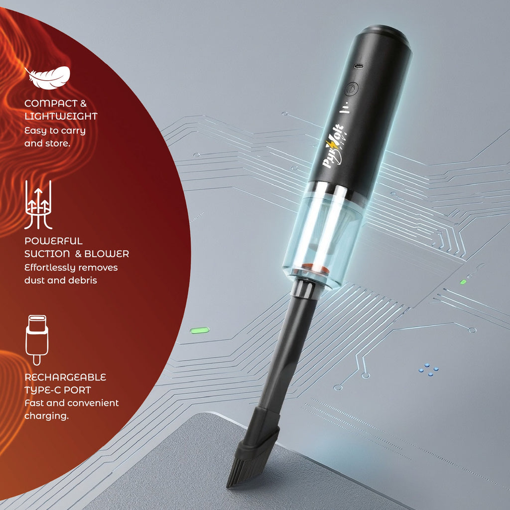 2-in-1 Mini Wireless Vacuum Cleaner & Air Duster