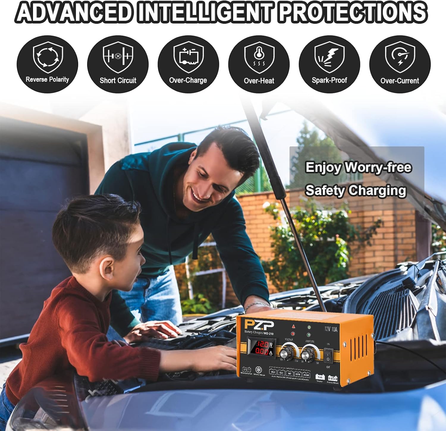 12v Automatic Battery Charger and Maintainer E835