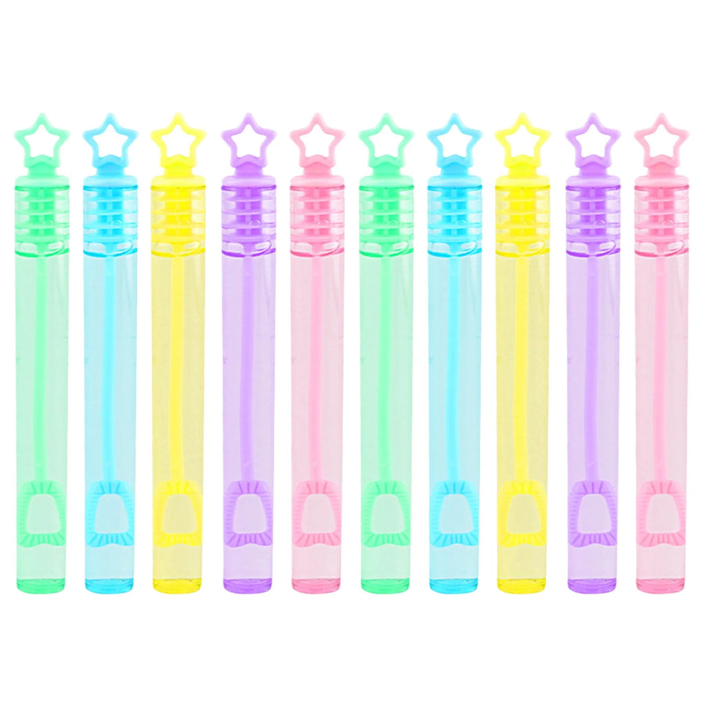 Heart & Star Shaped Tube Soap Mini Bubble Wand Stick Toy H910755