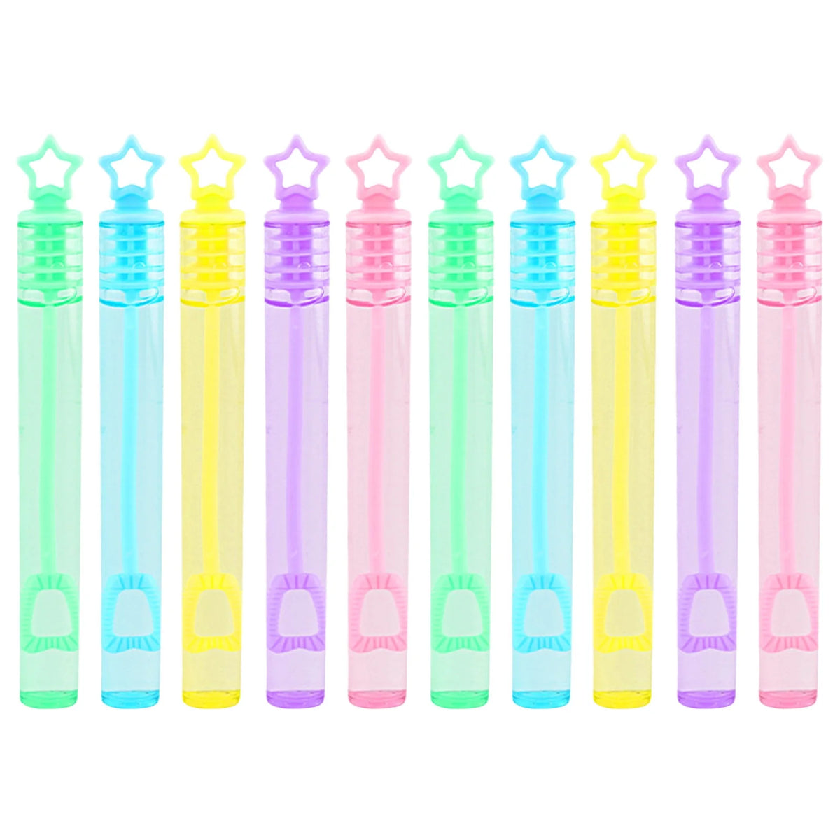 Heart & Star Shaped Tube Soap Mini Bubble Wand Stick Toy H910755