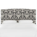 Upholstered Headboard Black White A225409
