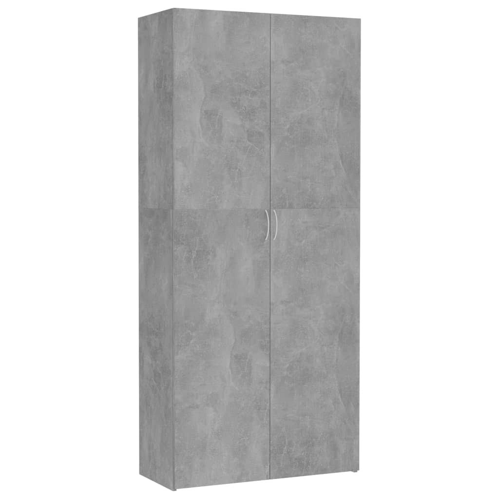 Concrete Gray Chipboard Storage Cabinet G2022