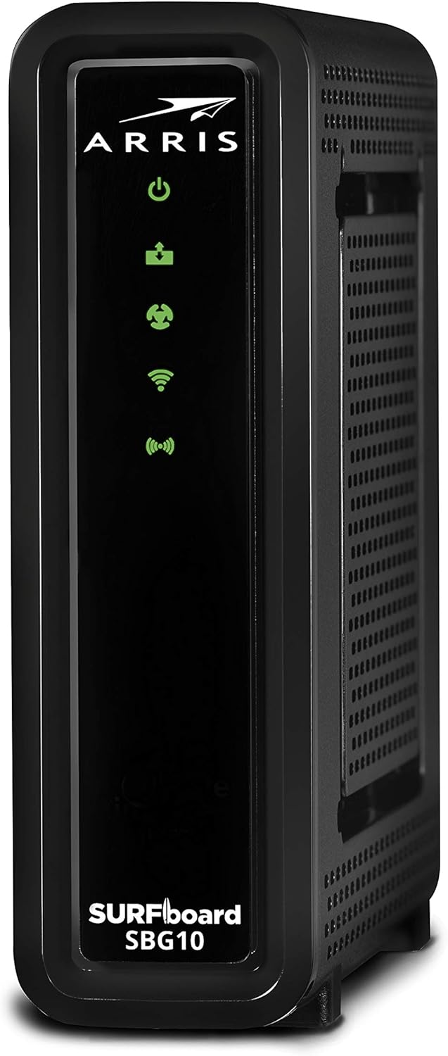 DOCSIS 3.0 Cable Modem & AC1600 Dual Band Wi-Fi Router (black) Pack of 2 P99603