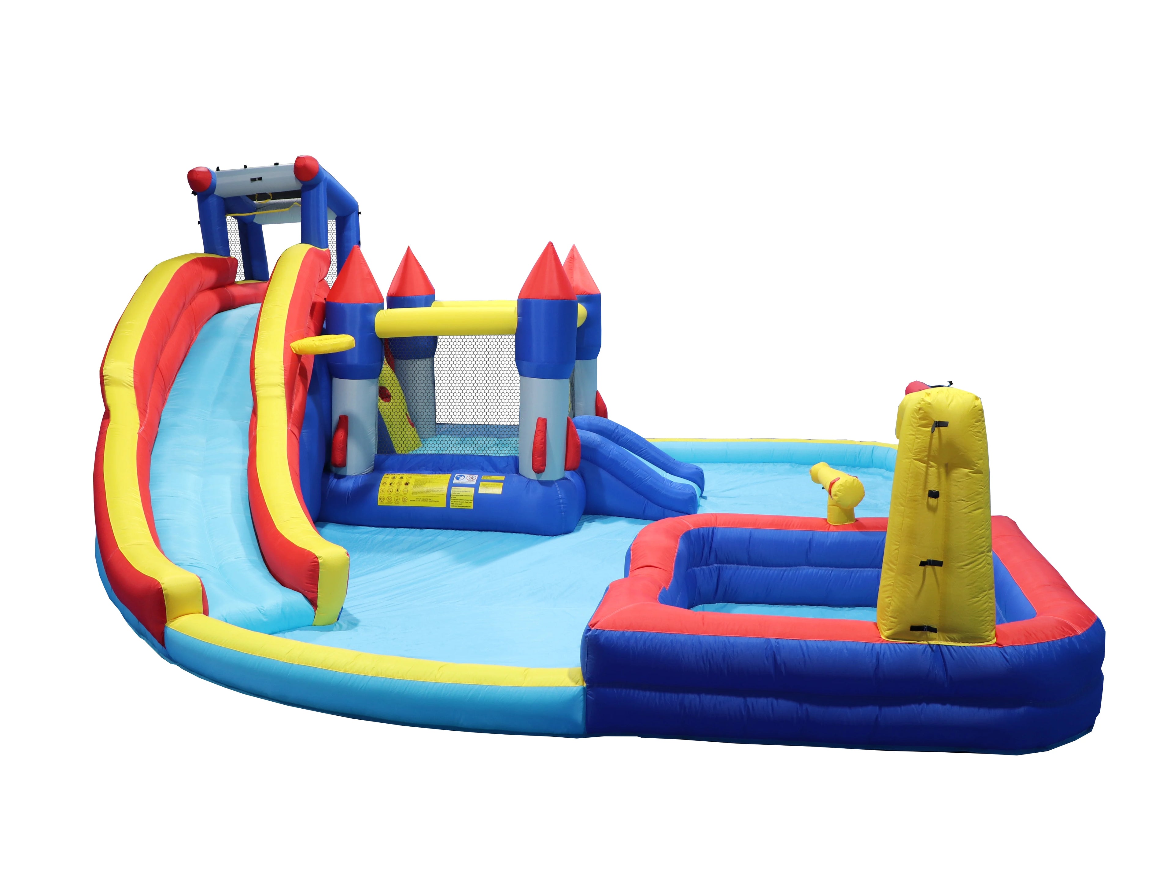 7-in-1 Inflatable Water Park with Splash Pool Z1609