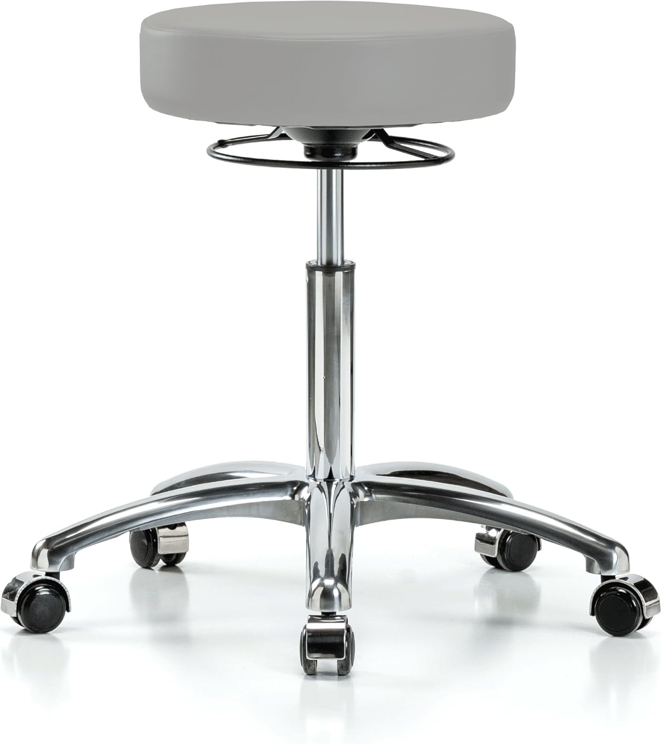 Cinder Fabric Adjustable Swivel Stool with Footring Q969237