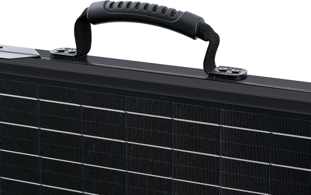 100W Monocrystalline Portable Solar Panel Suitcase with Kickstand A237