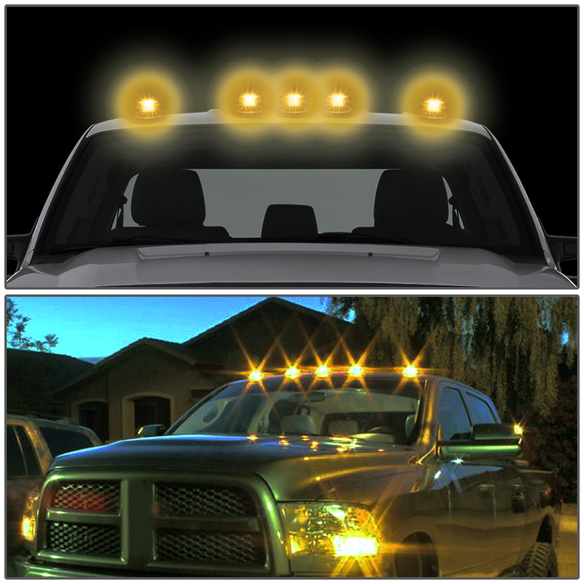 5 X LED Cab Roof Top Lights J62078