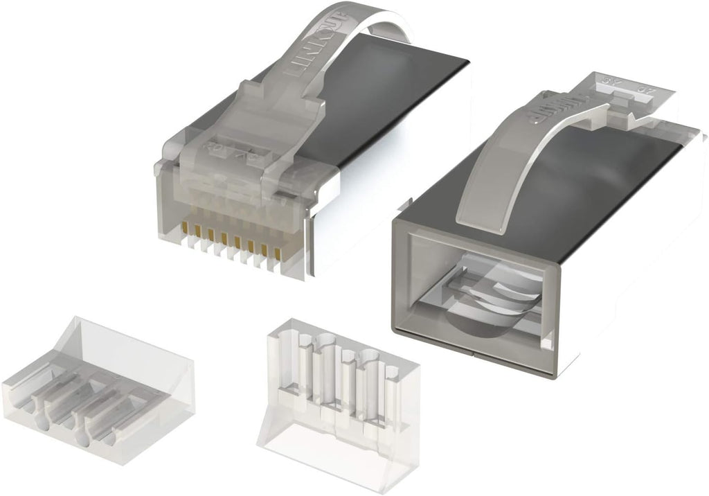 100 Pack Cat6 STP RJ45 Connectors I8285