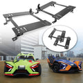 Seat Bracket Black Mount Set Powder Coated Steel U729884