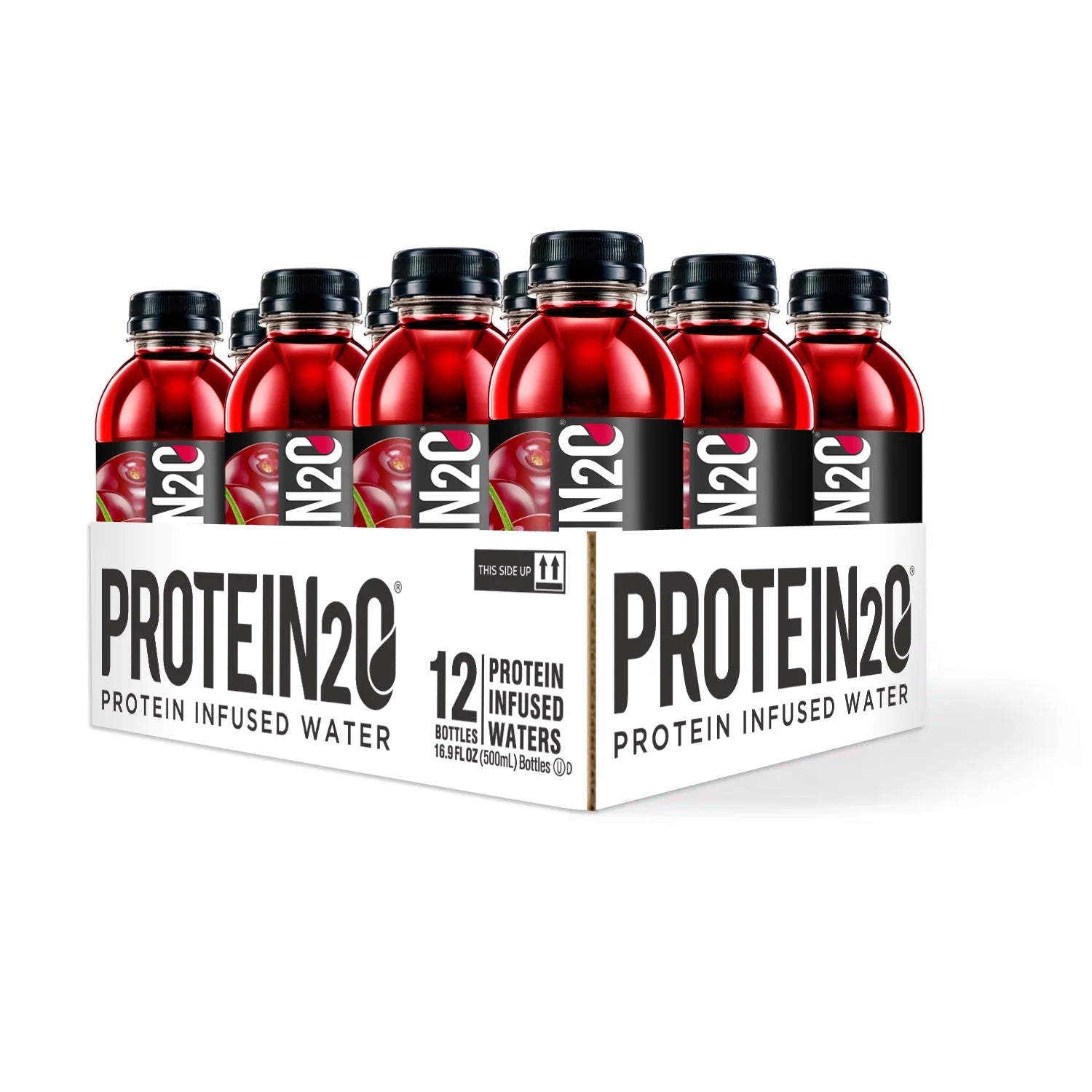 15g Whey Protein Infused Water, Wild Cherry, 16.9 oz Bottle (Pack of 12) W1302