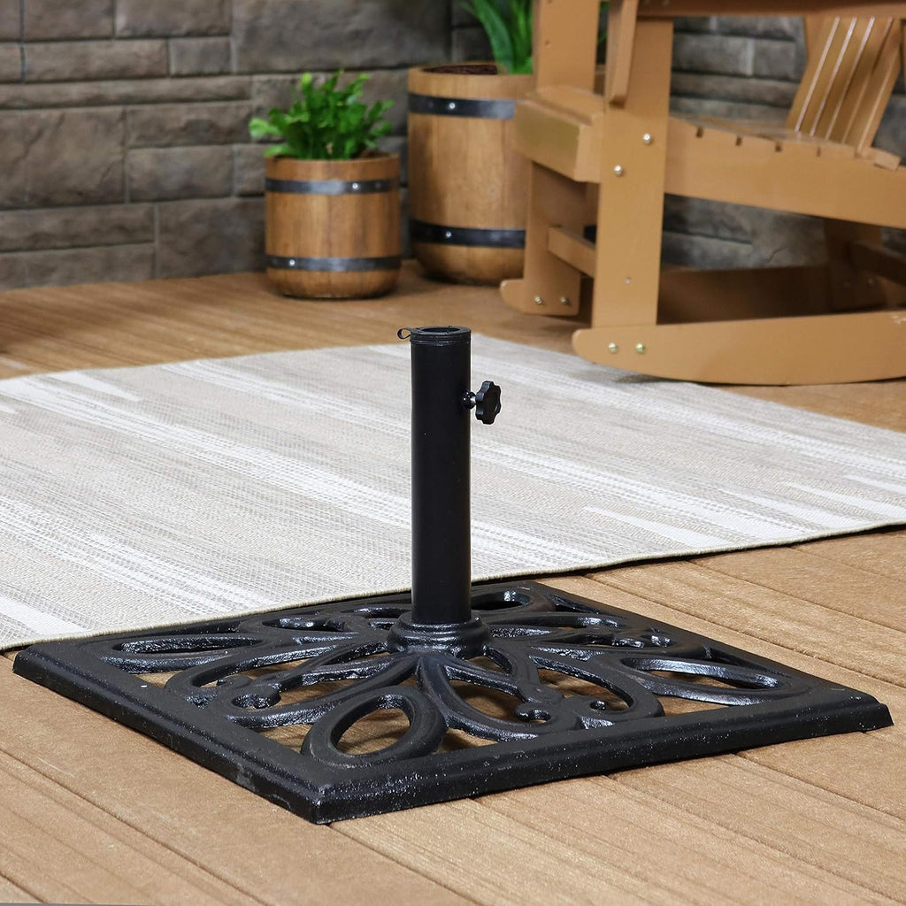 22-Inch Square Cast Iron Umbrella Base N877878