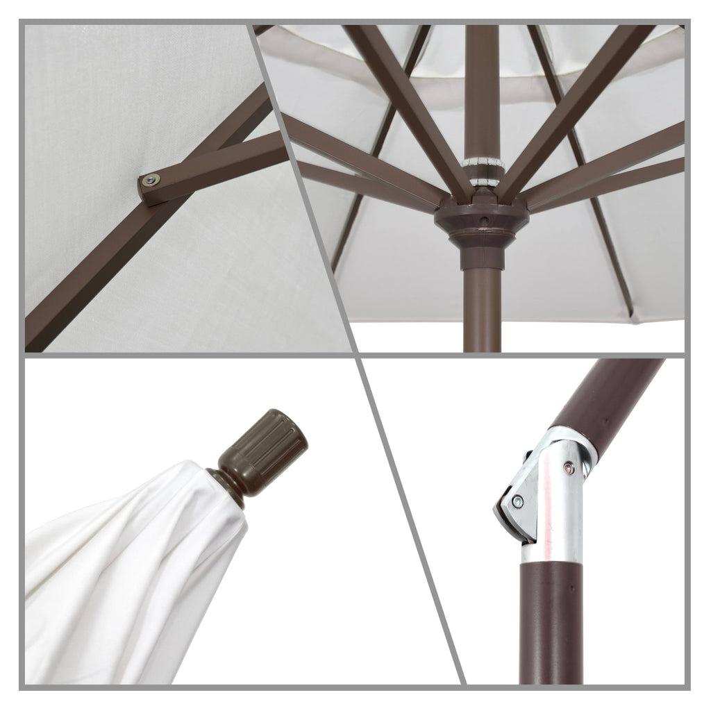 9' Aluminum Market Umbrella Taupe B62793