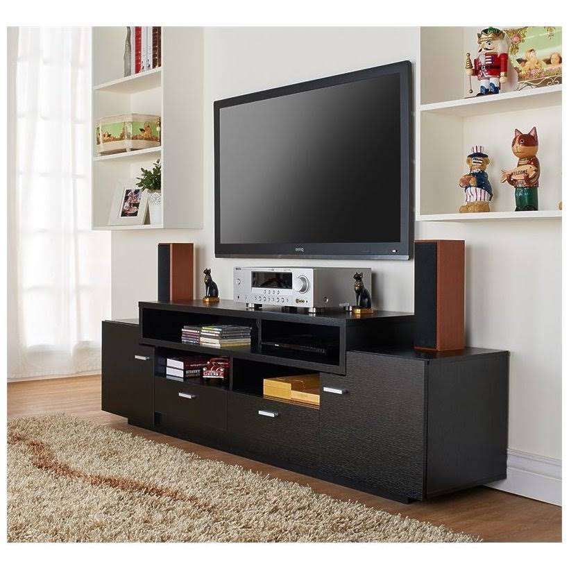 72x22 Black TV Stand R22432