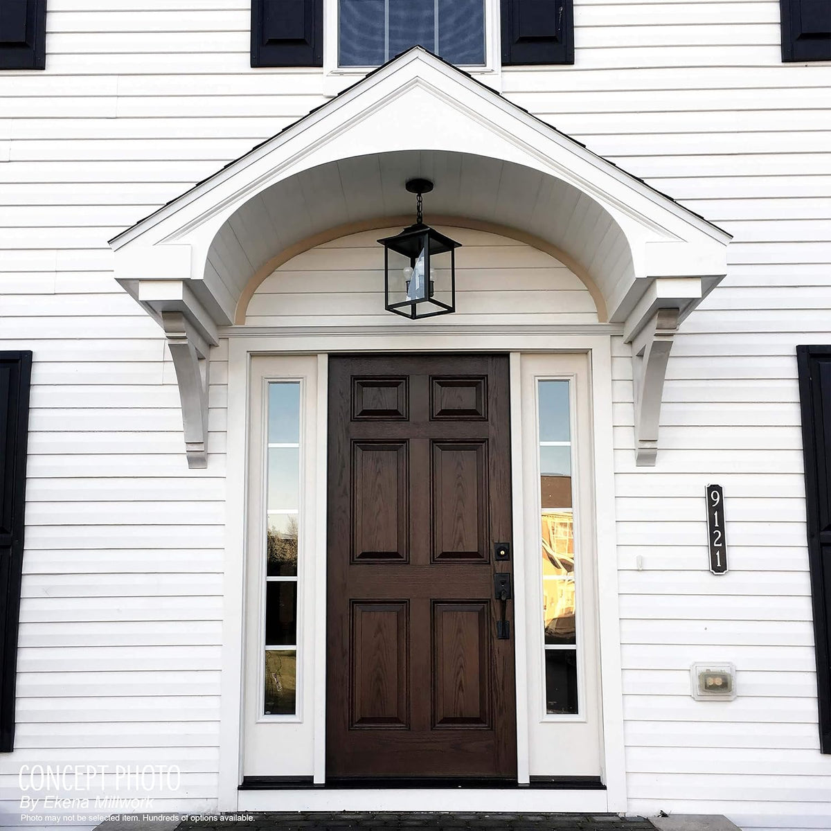 2 1/4 inch W x 2 1/4 inch D x 4 1/4 inch H Devon Corbel (4-Pack) S41764